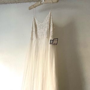 Adrianna Papell Tea Length Wedding Dress